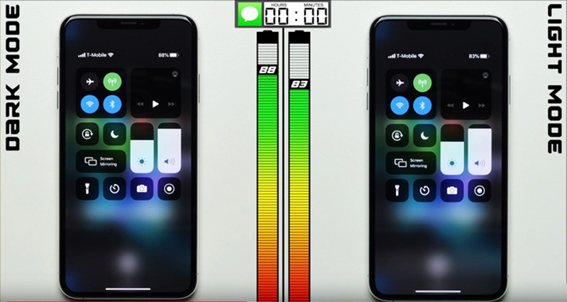 kiểm nghiệm tiết kiệm pin của dark mode 2