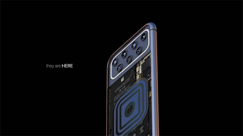 thiết kế cụm 7 camera sau siêu dị của iPhone 12