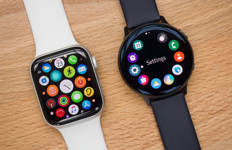 phân bố ứng dụng trên apple watch và galaxy watch