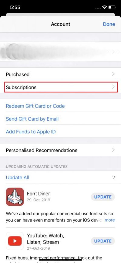 cach huy dang ky ung dung tren iphone trong ios 13 3