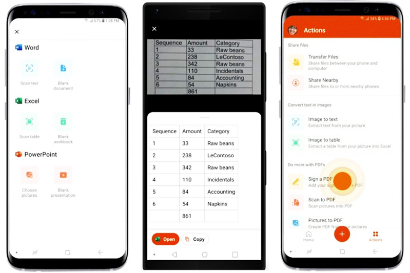 Office app trên điện thoại