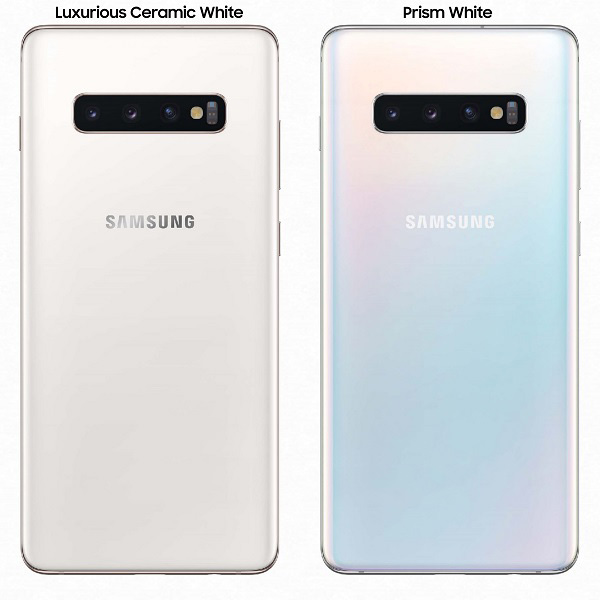 samsung galaxy s10 plus vỏ gốm màu trắng