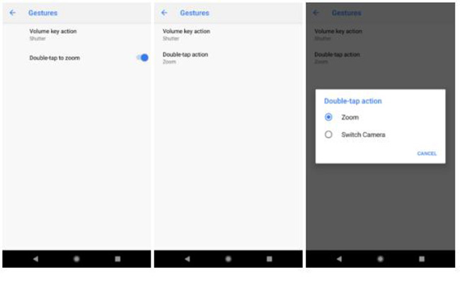 tùy chỉnh cử chỉ thao tác