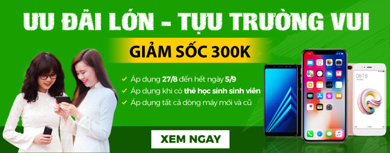 ưu đãi mùa tựu trường