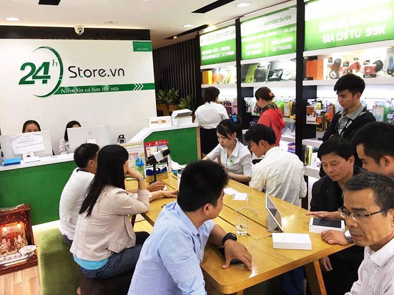 khách hàng tin tưởng và mua hàng ở 24hStore