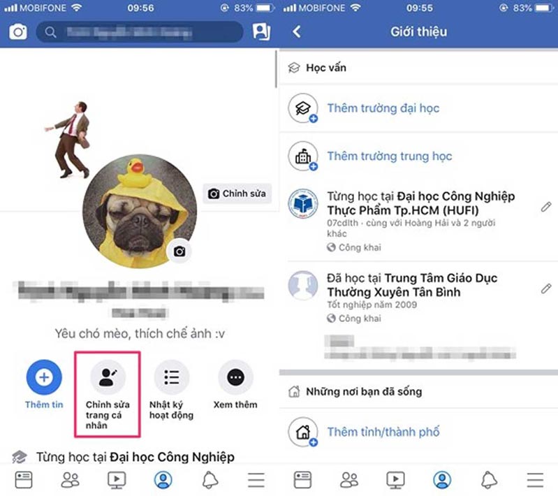 Hãy ẩn bớt các thông tin cá nhân