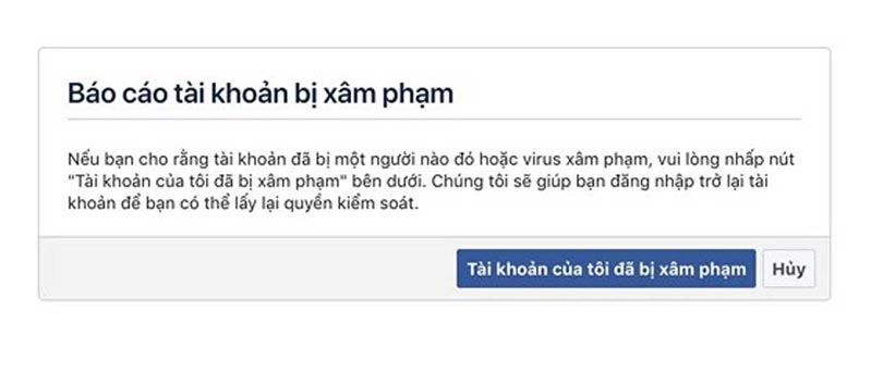 Tài khoản Facebook bị tấn công
