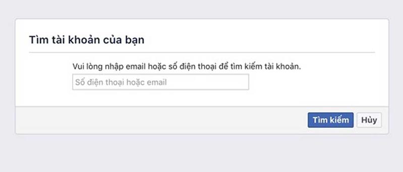 Quên mật khẩu Facebook
