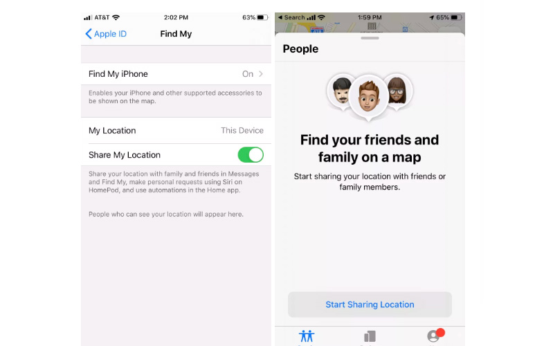 Cách chia sẻ vị trí trên iPhone cho người dùng khác