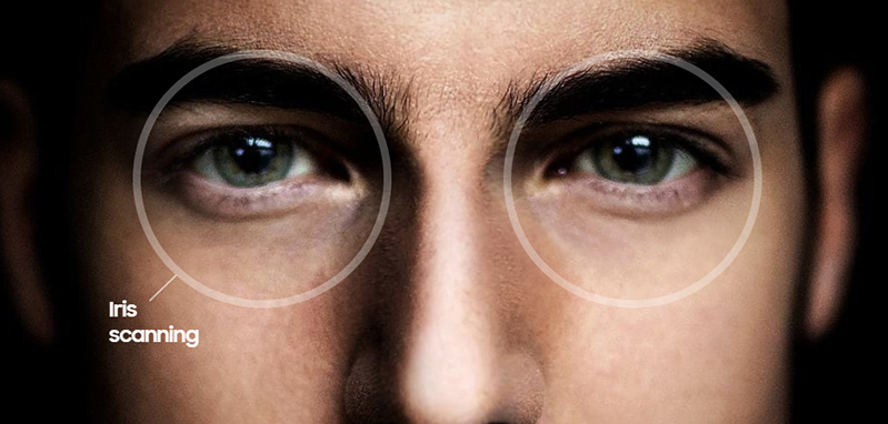 quét mống mắt trên android 10