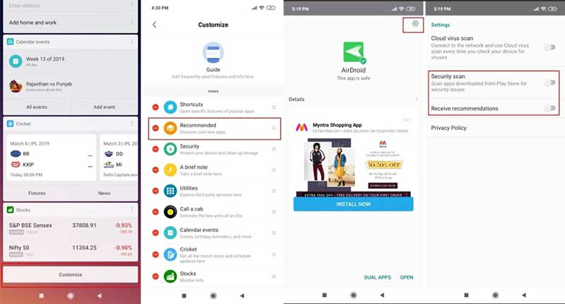 chặn quảng cáo trên redmi note 7 pro