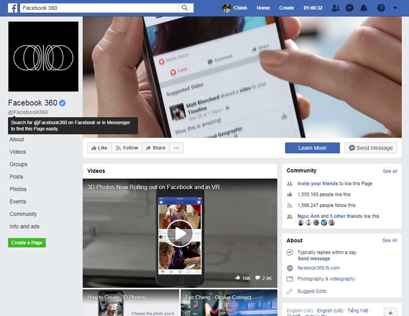 Cách đăng ảnh 3D lên Facebook