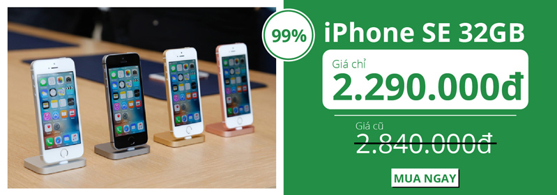 iPHONE SE 32GB 99 GIÁ CHỈ CÒN 2290000đ