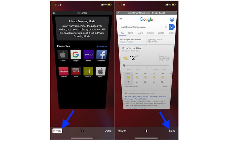 Chọn Done để xác nhận