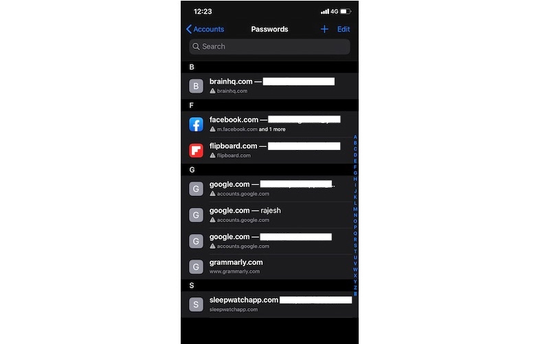 Chỉnh sưả tài khoản nếu cần