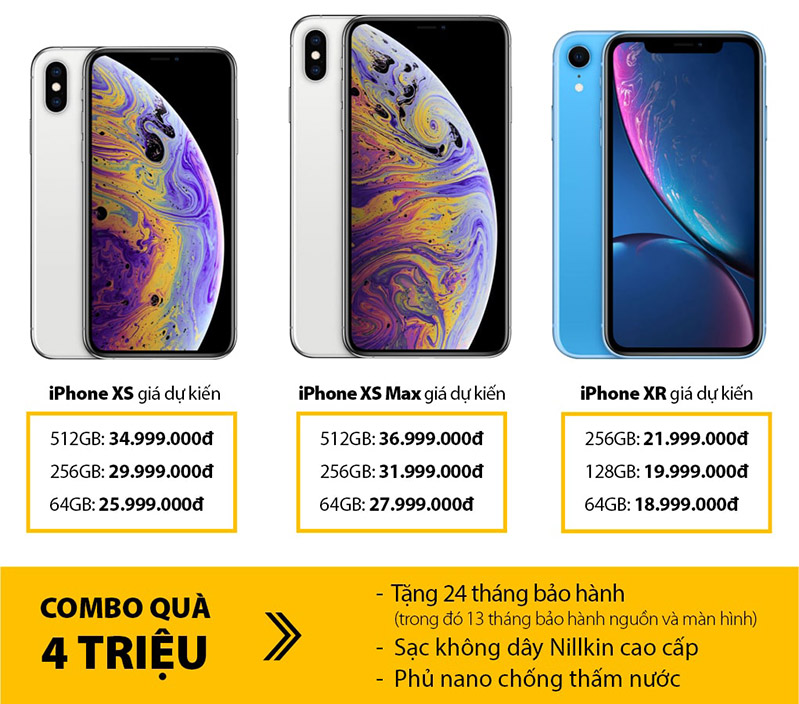 Đặt trước iPhone XS, XS Max, XR – Giá tốt nhất đặt trước iphone nhận quà tại 24hStore