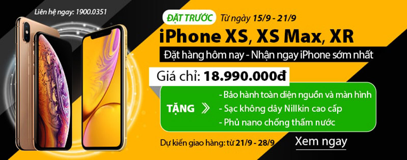 Đặt trước iPhone XS, XS Max, XR – Giá tốt nhất đặt trước iphone xs, iphone xs max, iphone xr