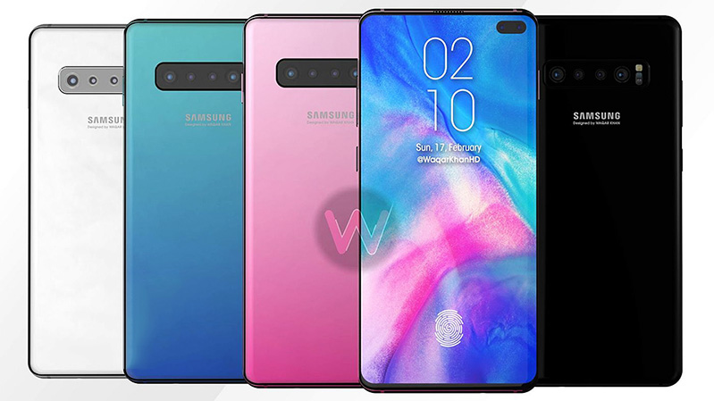 samsung galaxy s10 plus thiet ke tuyet dep trong video render moi