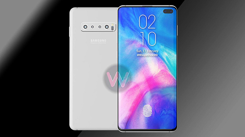 samsung galaxy s10 plus thiet ke tuyet dep trong video render moi