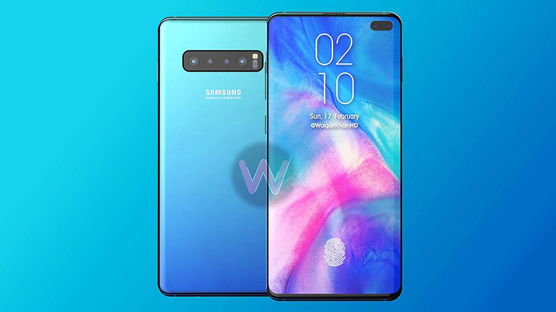 samsung galaxy s10 plus thiet ke tuyet dep trong video render moi