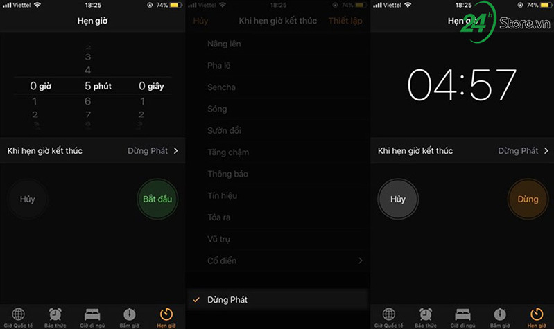 hẹn giờ tắt nhạc với ios