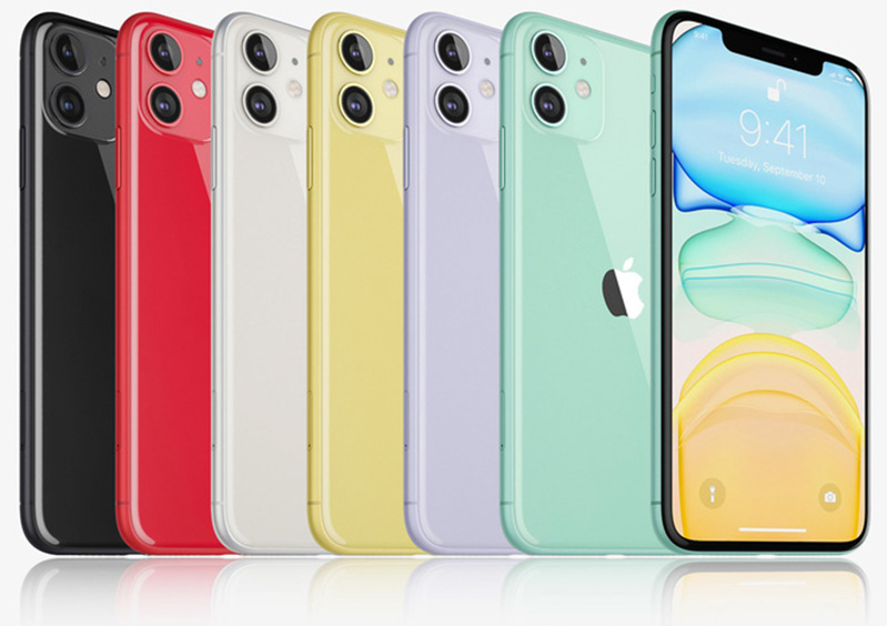 iphone 11 đa dạng về màu sắc