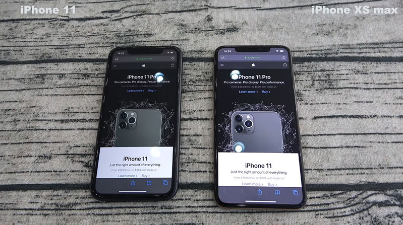 màn hình iphone 11 và xs max