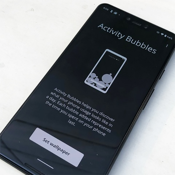 ứng dụng Activity Bubbles