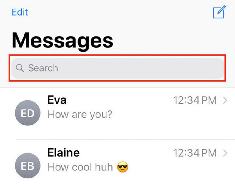 Thêm chức năng tìm kiếm iMessage trên iOS 13