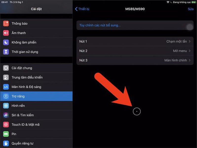 sử dụng chuột để điều khiến iPhone và iPad